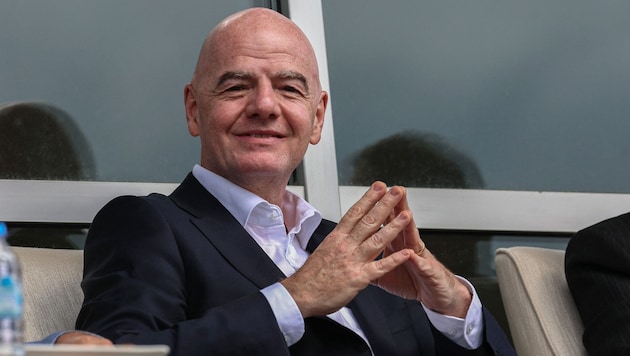 Hat gut lachen: FIFA-Boss Gianni Infantino.
