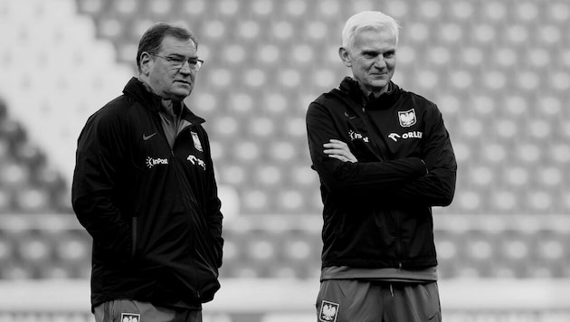 Jacek Magiera (r.) wurde nur 49 Jahre alt.