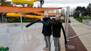 Vizebürgermeister Florian Kreibich bekommt Unterstützung von Matthias Krispler von den ...