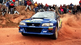 1998 siegte Colin McRae im Subaru auf Neuseeland – heute ist das Auto im Lavanttal.