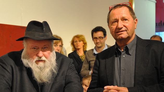 Karl-Heinz Maringer (rechts) gründete in der St. Pöltener Innenstadt eine Galerie. Auch die ...