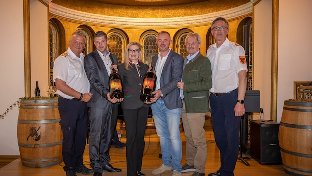 Jede verkaufte Flasche des Florianiweins dient auch einem guten Zweck.