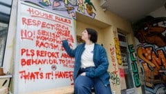 Annabell Bayer Oves beim Vereinssitz in der Kerzenfabrik in Schallmoos. Am heutigen Samstag ...