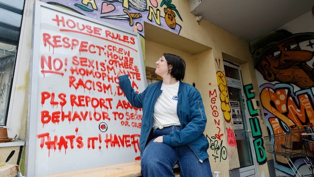 Annabell Bayer Oves beim Vereinssitz in der Kerzenfabrik in Schallmoos. Am heutigen Samstag ...