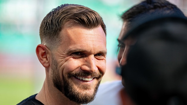 Gute Laune aktuell beim Meister und bei Trainer Fabio Ingolitsch.