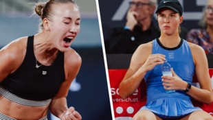 Anastasia Potapova feiert ihren Sieg gegen Lilli Tagger
