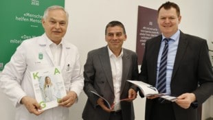 Die Kages-Spitze: Gerhard Stark, Peter Umundum und Ulf Drabek (von links)