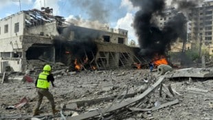 Die libanesische Stadt Nabatäa nach einem israelischen Luftangriff.