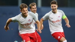 Matteo (li.) und Luca Meisl liefen gemeinsam für Salzburg in der Youth League auf.