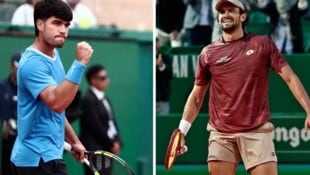 Carlos Alcaraz (li.), Valentin Vacherot