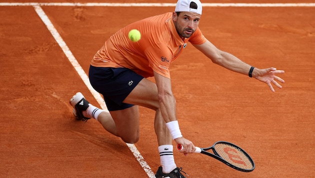 Grigor Dimitrov geht‘s tief nach unten.