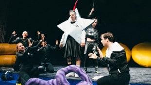 Das Ensemble von „Das Orakel spricht“ am Grazer Schauspielhaus