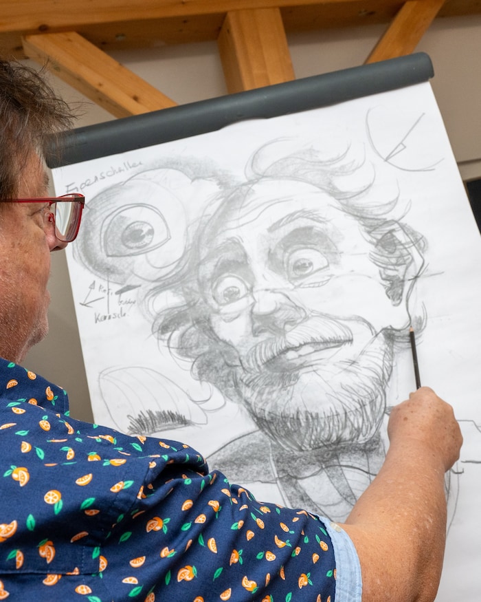 Alfred Scheikl lehrt auch Kindern das Zeichnen: „Es ist einfach etwas, mit dem man den Menschen ...