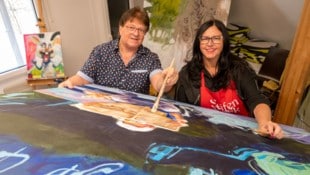 Malen verbindet Alfred und Barbara Scheikl, deren Werke demnächst auch in Ferlach zu bewundern ...