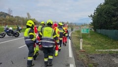 Einsatzkräfte von drei Wehren, Rotes Kreuz, RK1-Helikopterteam und Polizei standen im Einsatz.
