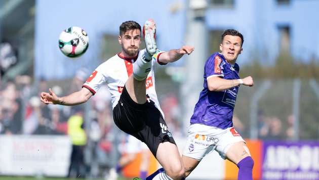 Florian Rieder (re.) und Austria Salzburg holten am Samstag einen Punkt.