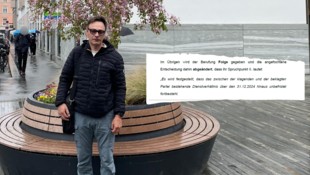 Andrea Gambarelli lebt seit einem Unfall mit einer Einschränkung. Die Kündigung durch die IKB AG ...