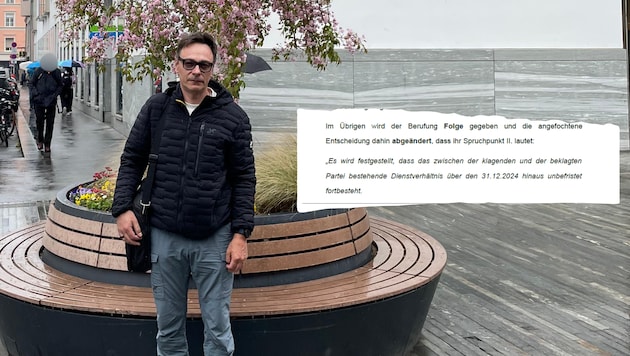 Andrea Gambarelli lebt seit einem Unfall mit einer Einschränkung. Die Kündigung durch die IKB AG ...