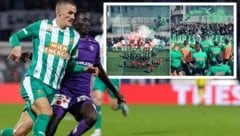 Nenad Cvetkovic (ganz links) und Co. müssen heute in Favoriten ohne die Unterstützung der Fans ...