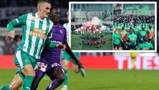 Nenad Cvetkovic (ganz links) und Co. müssen heute in Favoriten ohne die Unterstützung der Fans ...