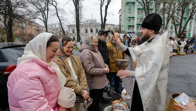 Osterfeierlichkeiten in Kiew