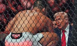 US-Präsident Donald Trump war in der Nacht auf Sonntag bei einem UFC-Event in Miami zu Gast, ...