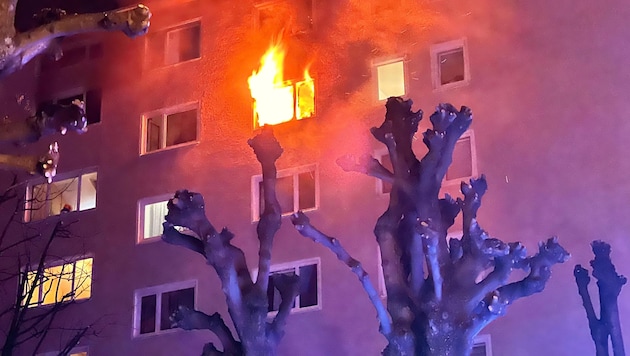 Das Feuer brach um kurz vor drei Uhr nachts aus.
