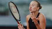 Anastasia Potapova braucht es, zu schimpfen.