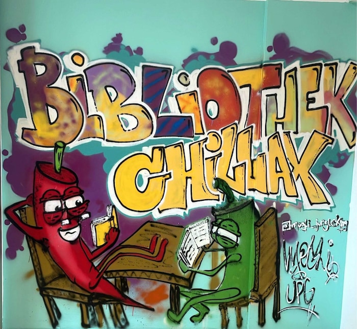 Die Motive haben die Schüler gemeinsam mit Mogli entworfen und auf Wände gesprüht