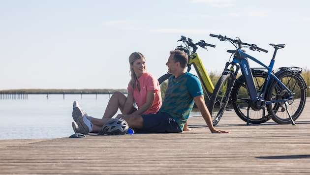 Das Radfahren, der See und die Thermen locken Gäste an.