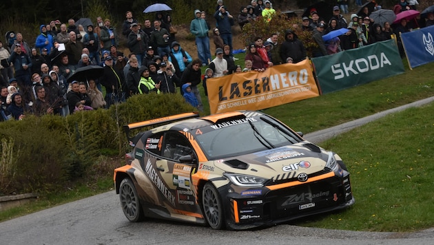 Bei der Lavantall-Rallye auf Rang zwei: Hermann Neubauer und Co-Pilotin Ursula Gassner.