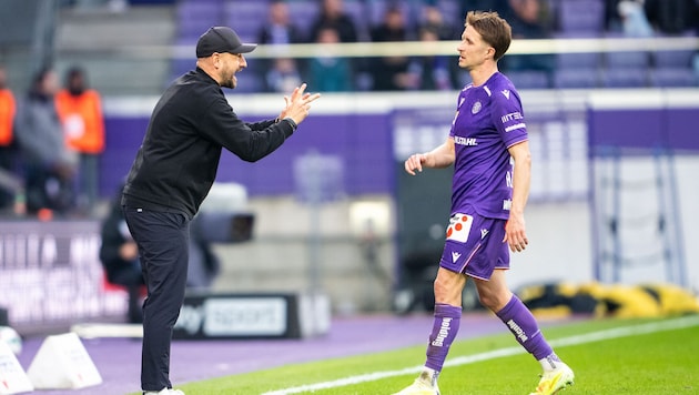 Austria-Trainer Stephan Helm ärgerte sich über zwei verlorene Punkte.