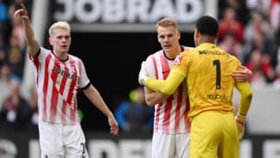 Philipp Lienhart (Mitte) war am Tor der Freiburg beteiligt.