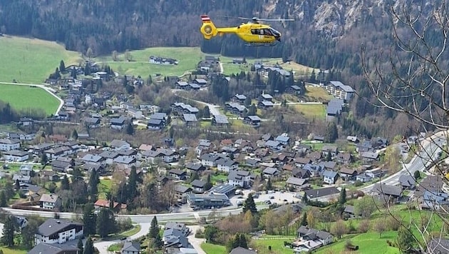 Hubschraubereinsatz in St. Gilgen