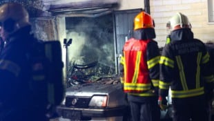 Die Garage war voll mit diversen Materialien.