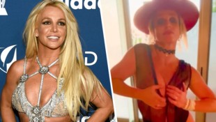 Britney Spears schockte ihre Fans zuerst mit einem weiteren Halb-nackt-Tanz, dann checkte sie ...