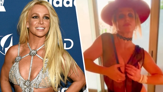 Britney Spears schockte ihre Fans zuerst mit einem weiteren Halb-nackt-Tanz, dann checkte sie ...