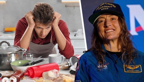 Astronautin Christina Hammock Koch wurde sogar im Weltall von ihrem Mann angerufen, weil er ...