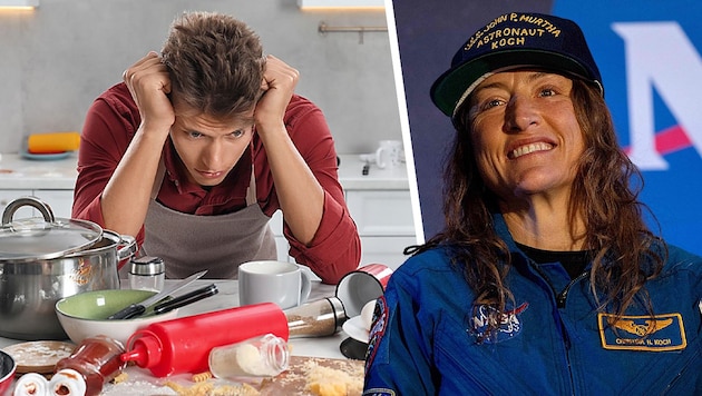 Astronautin Christina Hammock Koch wurde sogar im Weltall von ihrem Mann angerufen, weil er ...
