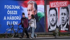 Orbán stellte Magyar im Wahlkampf als Kriegstreiber dar.