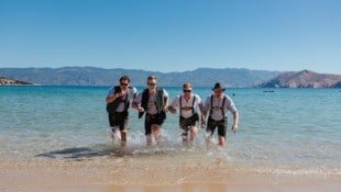 In der Tracht nach Kroatien.