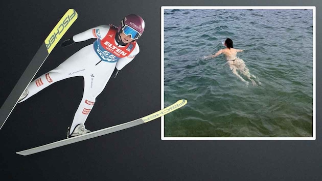 Jacqueline Seifriedsberger mochte und mag die Kälte sichtlich.