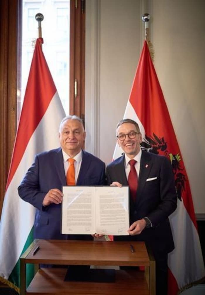 FPÖ und die Fidesz haben 2024 eine „Wiener Erklärung“ verfasst.