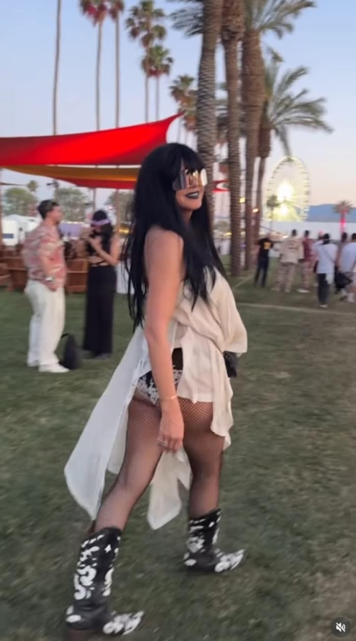 Heidi Kum ließ ihren Po – und ihr Höschen – blitzen.