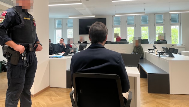 Der gehörlose Betroffene (29) vor Gericht in Wien.