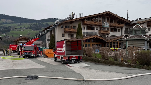 In diesem Hotel in Kirchberg in Tirol brach das Feuer aus.