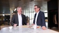 NÖ-Seniorenbund Präsident Karl Wilfing spricht mit EVN Vorstand Stefan Szyszkowitz über den ...