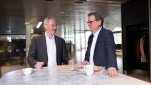 NÖ-Seniorenbund Präsident Karl Wilfing spricht mit EVN Vorstand Stefan Szyszkowitz über den ...