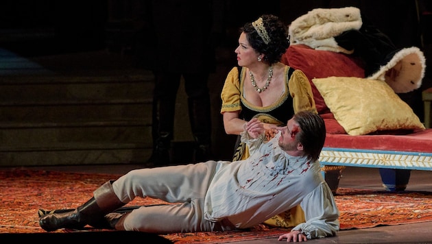 Wurden heftig bejubelt: Anna Netrebko und Tenor Ivan Gyngazov.