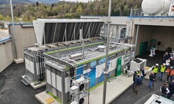 Mit der Elektrolyse-Anlage in Arnoldstein werden im Vollbetrieb jährlich 140 Tonnen grüner ...